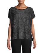 Sleek Tencel Printed Short-sleeve