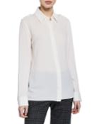 Silk Georgette Epaulet Blouse