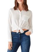 Mercer & Spring Crinkle Button-down Top