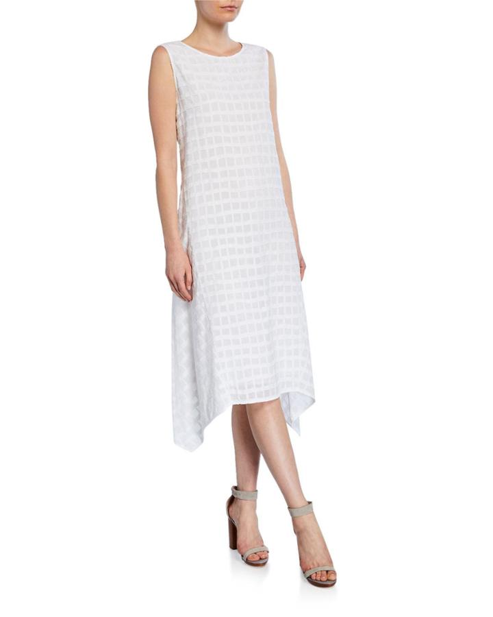 Romana Asymmetric Textured Dress