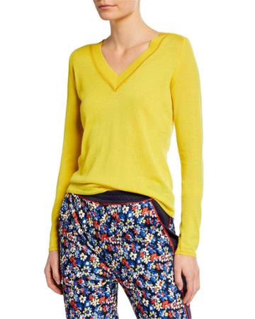 Pamela V-neck Merino Wool