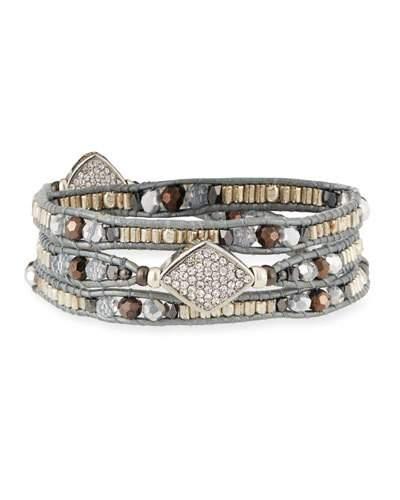 Multicolor Crystal Wraparound Bracelet