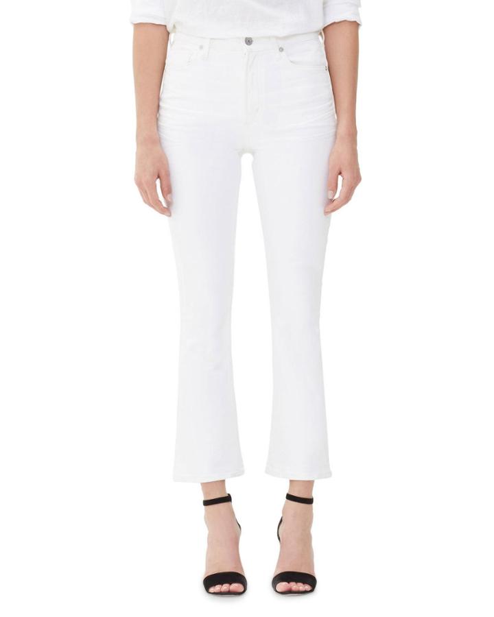 Demy High-rise Cropped Skinny-leg Flare Jeans