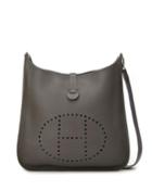 Evelyn Epsom Crossbody Bag, Gray