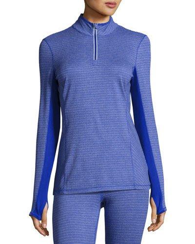 Jacquard Half-zip Tech Top