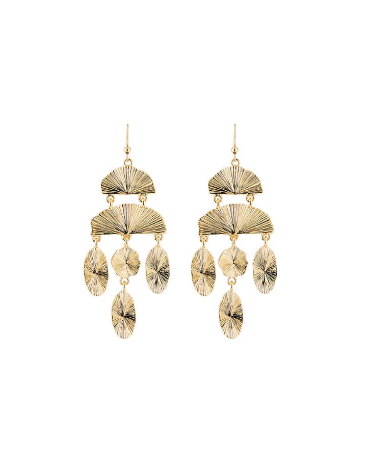 Textured Chandelier Earrings