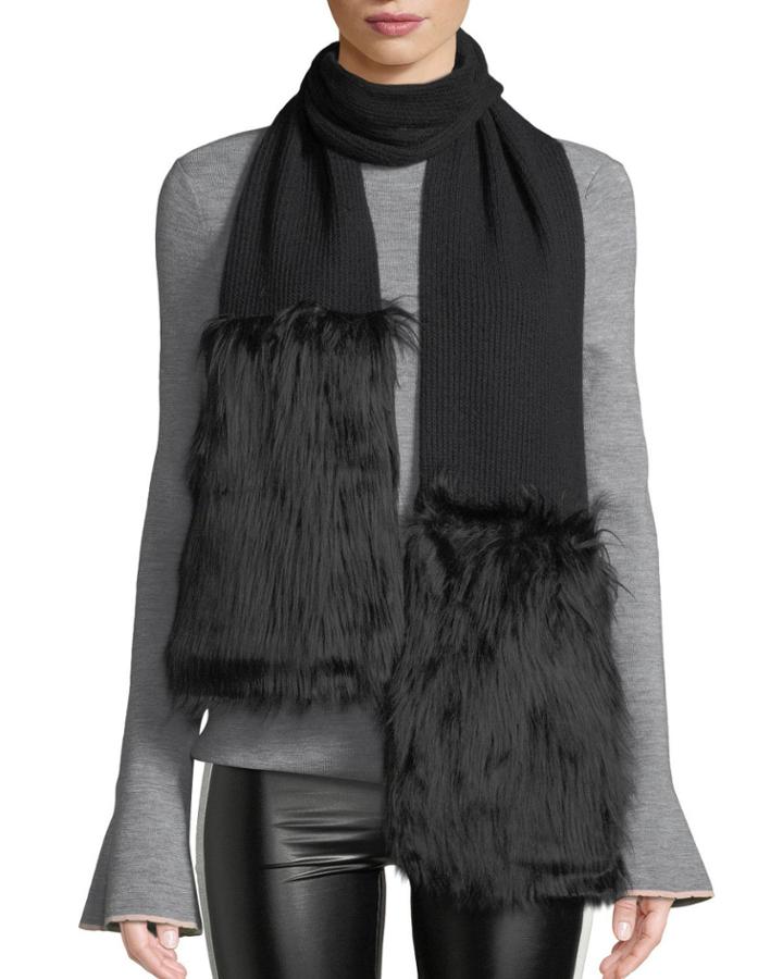 Cashmere-blend Faux Shearling