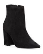 Virgil Microsuede Pointed-toe Booties