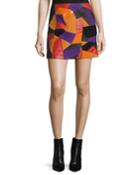 Patch-cut Colorblocked Leather