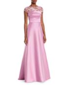 Super Stretch Threadwork Ball Gown