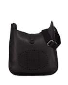 Evelyn Leather Crossbody Bag, Black