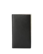 Slim Leather Bi-fold Wallet, Black