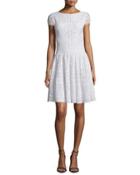 Imani Crochet Medallion Dress, White