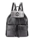 Simeon Studded Leather Backpack Bag