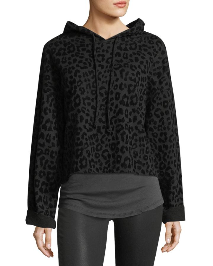 Marvin Hooded Leopard-print