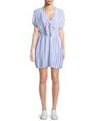 Charlotte Striped Tie-front Dress