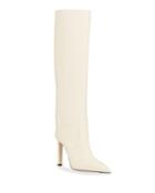 Mavis Leather Stiletto Knee Boots