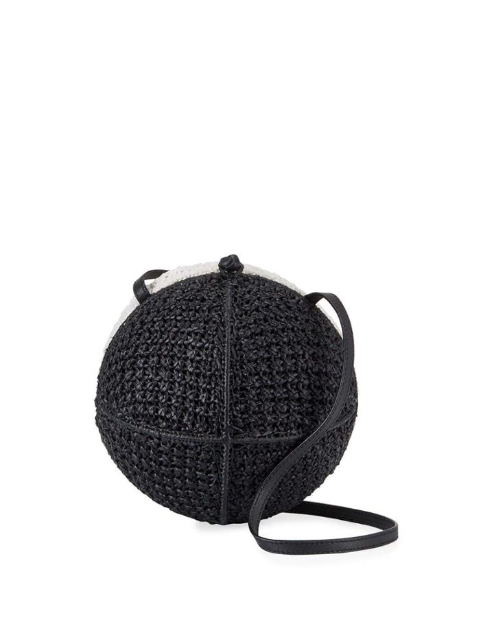 Rochelle Raffia Sphere Crossbody Bag