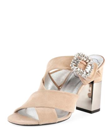 Podium Suede Strass-buckle