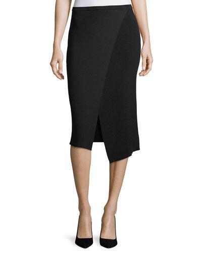Pencil Skirt With Angled