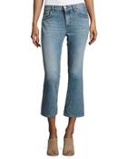 Freya Cropped Flare Jeans, Denim