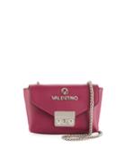 Lola Dollar Leather Chain Shoulder Bag - Silvertone Hardware