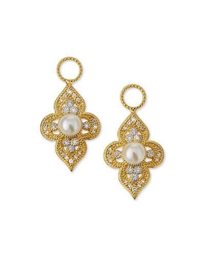 18k Provence Flower Earring Charms