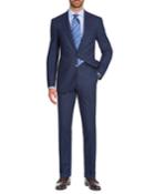 Men's Wool-stretch Tonal Check Two-piece