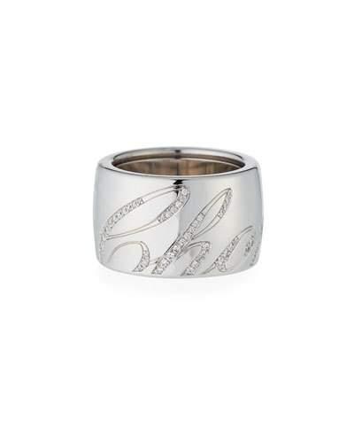 Chopardissimo 18k Diamond Wide Band Ring,