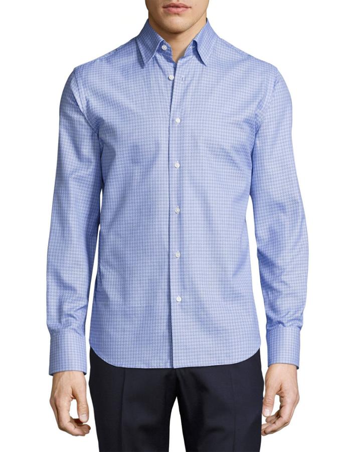 Tight-circle Sport Shirt, Blue/navy