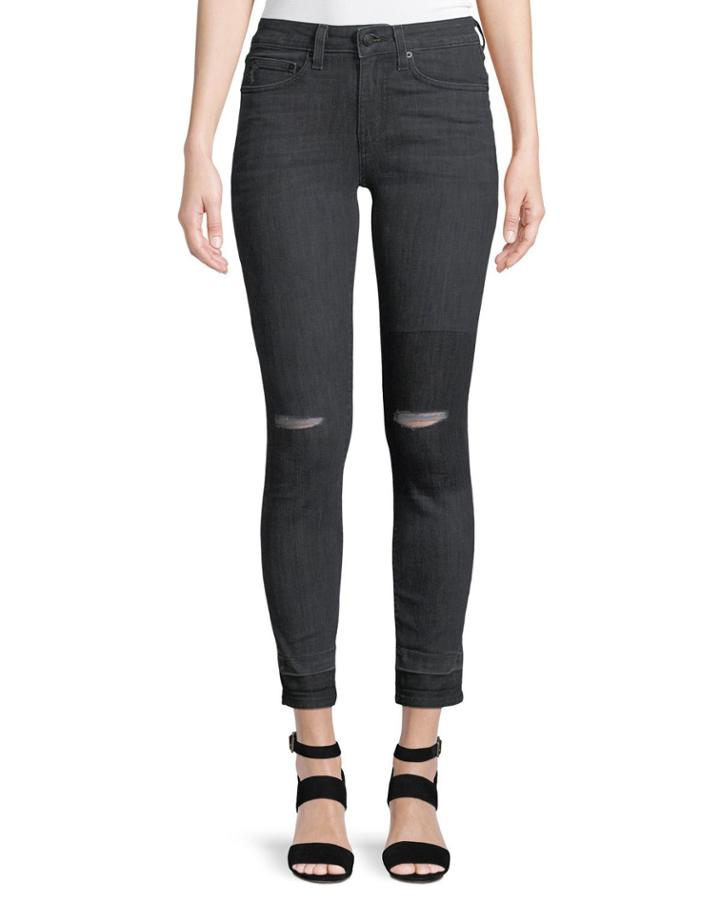Devi Authentic Skinny Distressed Jeans