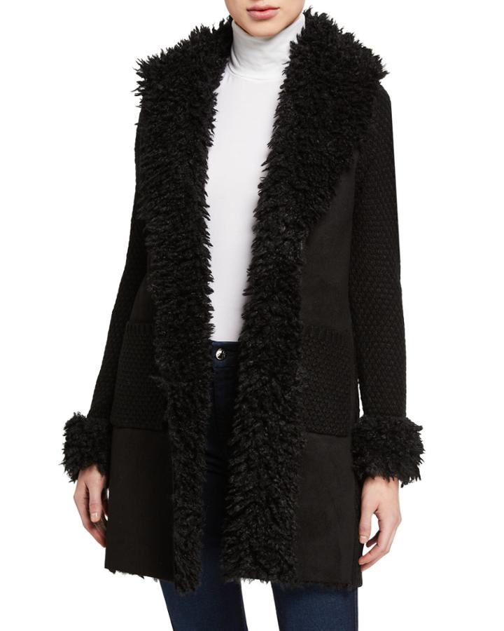 Faux-fur-sherpa Coat