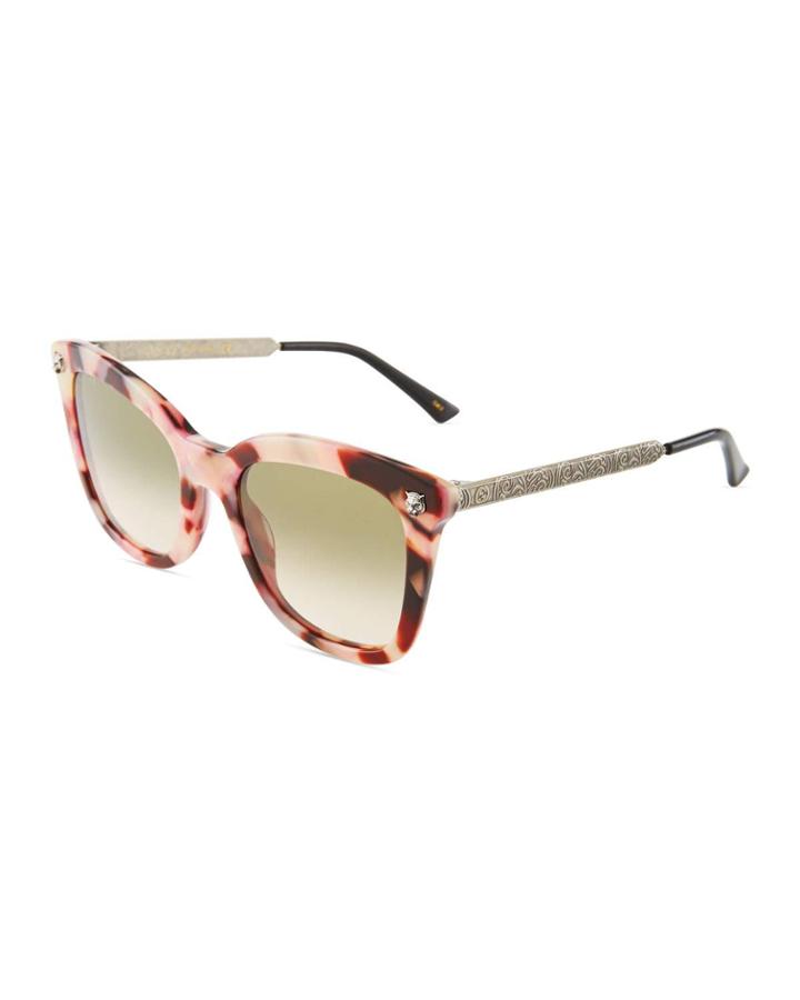 Square Acetate/metal Tiger