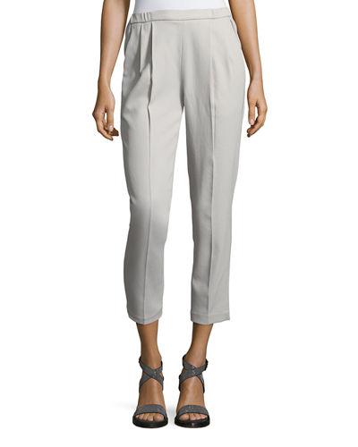 Slouchy Wool Crepe Pants