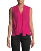 Beckett Pleated Blouse With Tie