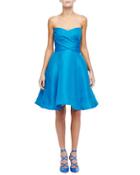 Strapless Sweetheart Cocktail Dress With Bow