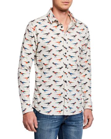Men's Dinosaur Woven