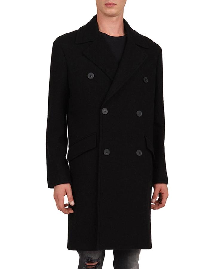 Men's Double-breasted Wool Coat