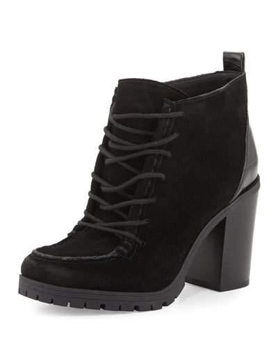 Denver Lace-up Suede Chukka Bootie, Black