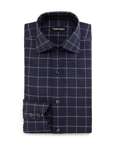 Large-check Dress