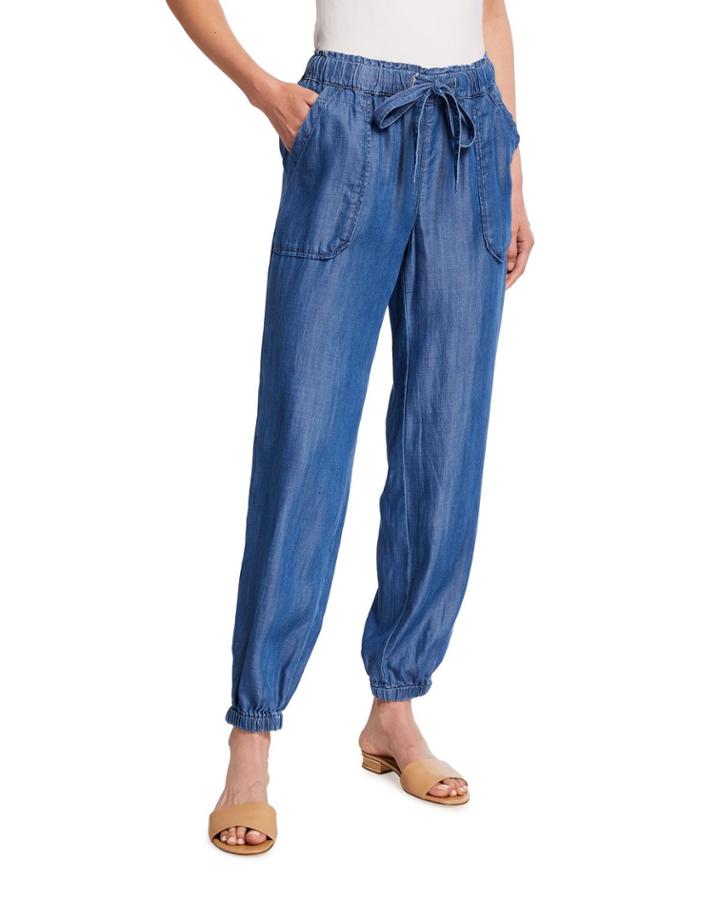 Denim Pull-on Joggers