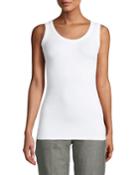Monili-trimmed Ribbed Tank