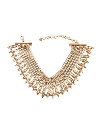 Vintage-inspired Golden Choker Necklace
