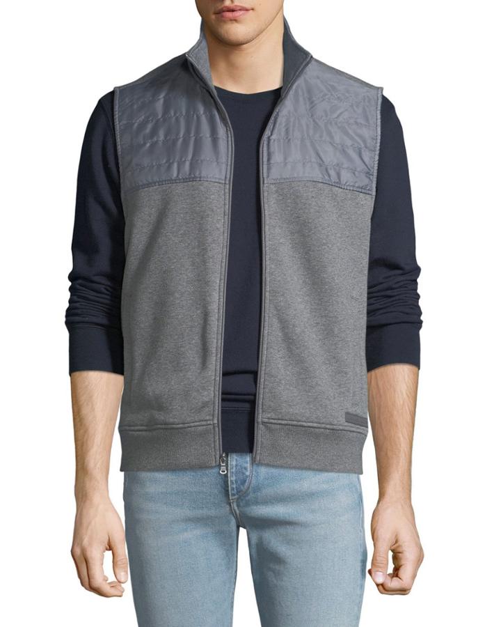 Men's Quilted Fleece Vest