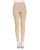 Skinny Zip-pocket Biker Pants