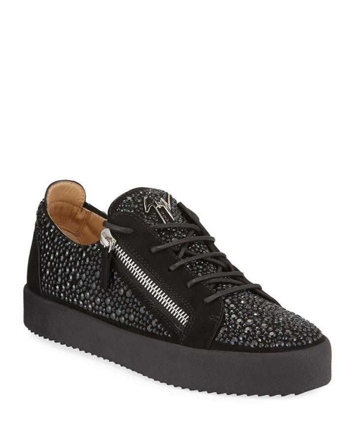 Men's Crystal Suede Low-top