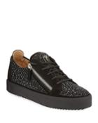 Men's Crystal Suede Low-top