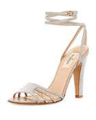 Rockstud Suede Ankle-wrap