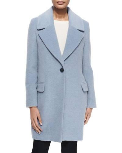Wool-blend One-button Coat