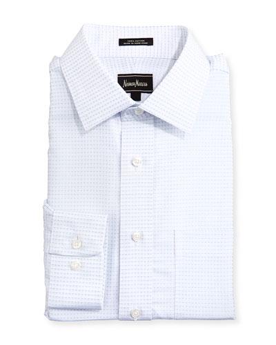 Classic-fit Regular-finish Square-pattern Dress